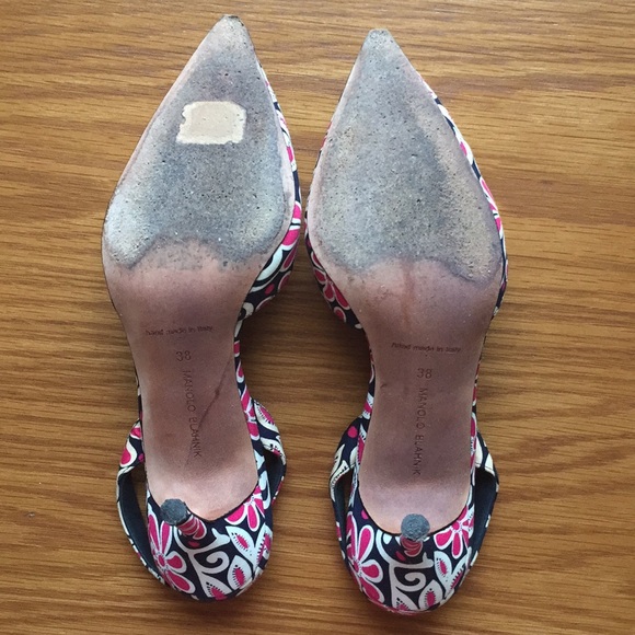 🌸 🌺 Authentic Manolo Blahnik sling-backs 🌸 🌺 - Picture 4 of 6